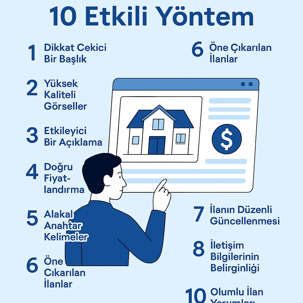 İlanlarınızın Daha Fazla Görüntülenmesi İçin 10 Etkili Yöntem 73 Hanii.net ilan gorunurlugu artirma rehberi infografigi