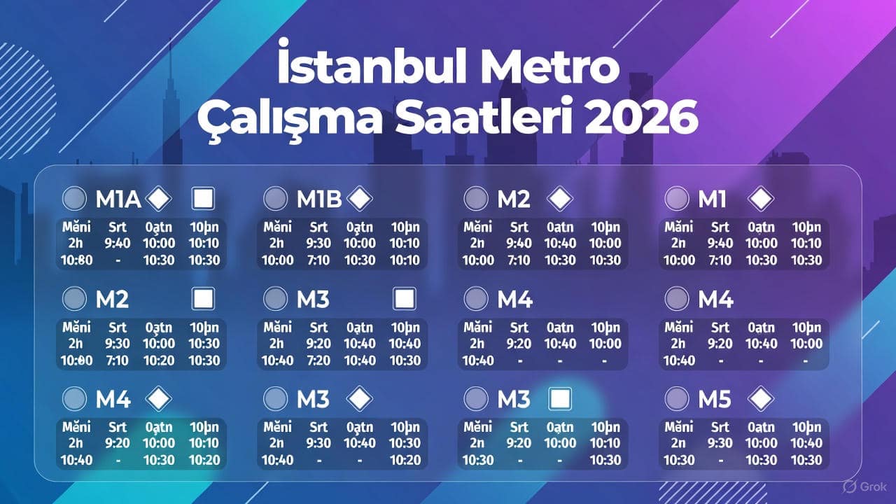 İstanbul Metro Çalışma Saatleri 2026 73 istanbul metro calisma saatleri 2026