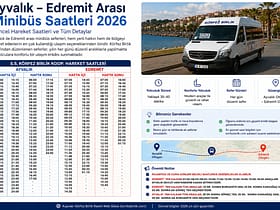 Ayvalık Edremit Minibüs Saatleri 2026 | Körfez Birlik 42 Ayvalık Edremit Minibüs Saatleri 2026